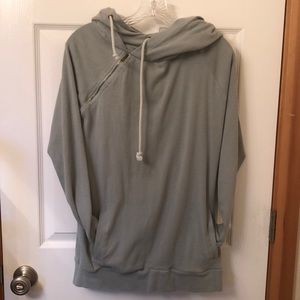 Original double-hood in sea foam, sz L